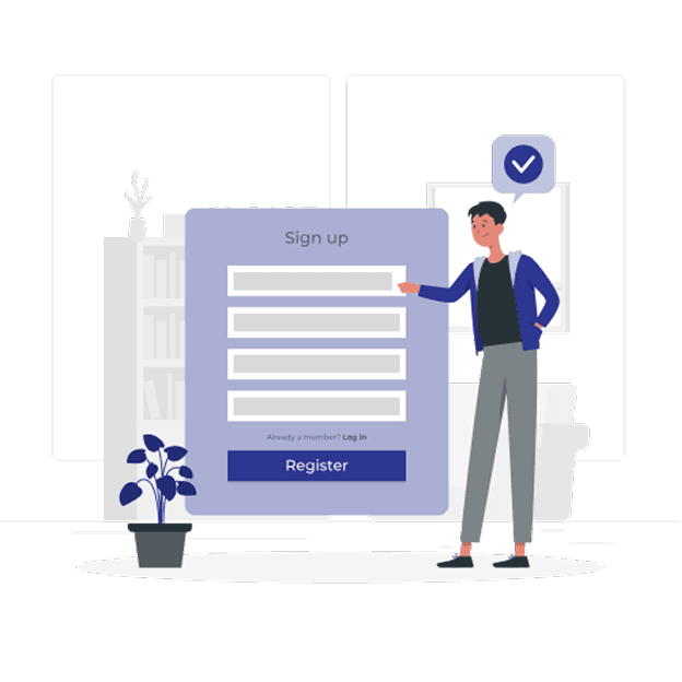 Sign up illustration